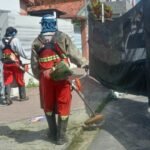 Agentes da Emlur executam serviços de roçagem e capinação nesta segunda-feira