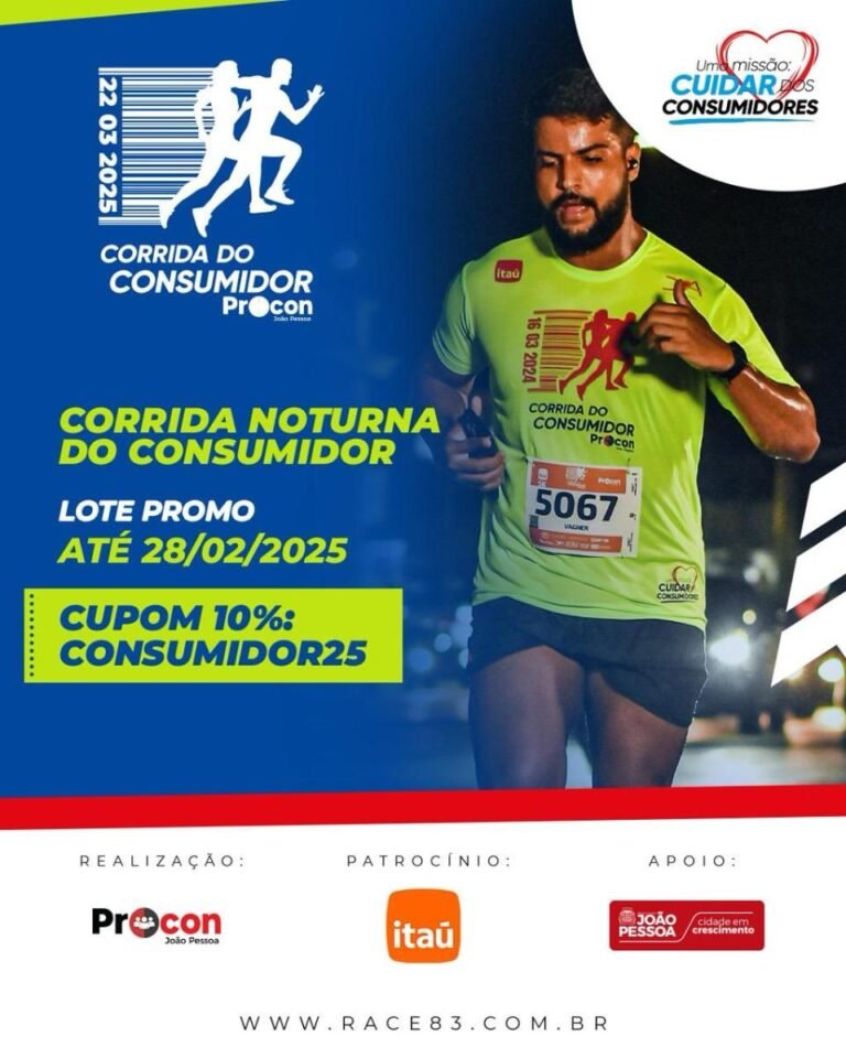 Corrida Noturna do Consumidor continua com as inscrições abertas