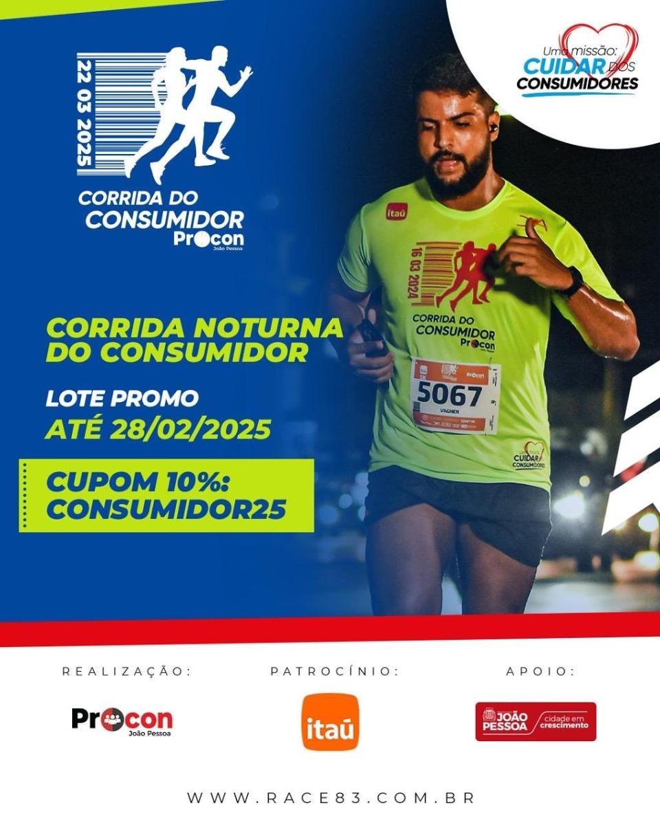 Corrida Noturna do Consumidor continua com as inscrições abertas