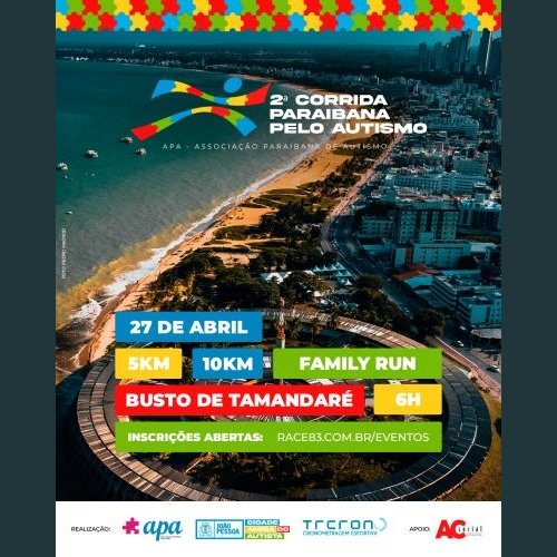 Corrida Paraibana pelo Autismo abre último lote de inscrição a um mês da prova