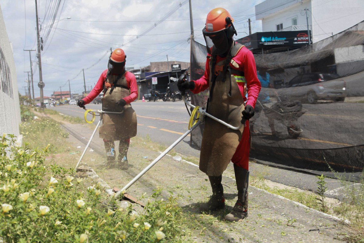 Emlur inicia semana com execução de serviços de zeladoria em 12 bairros