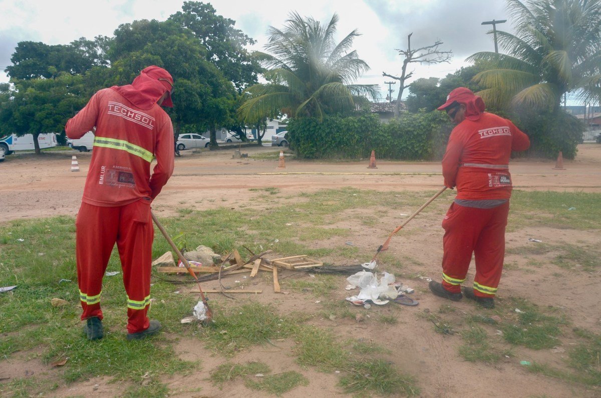 Emlur realiza serviços de zeladoria em bairros e nos grandes corredores da Capital