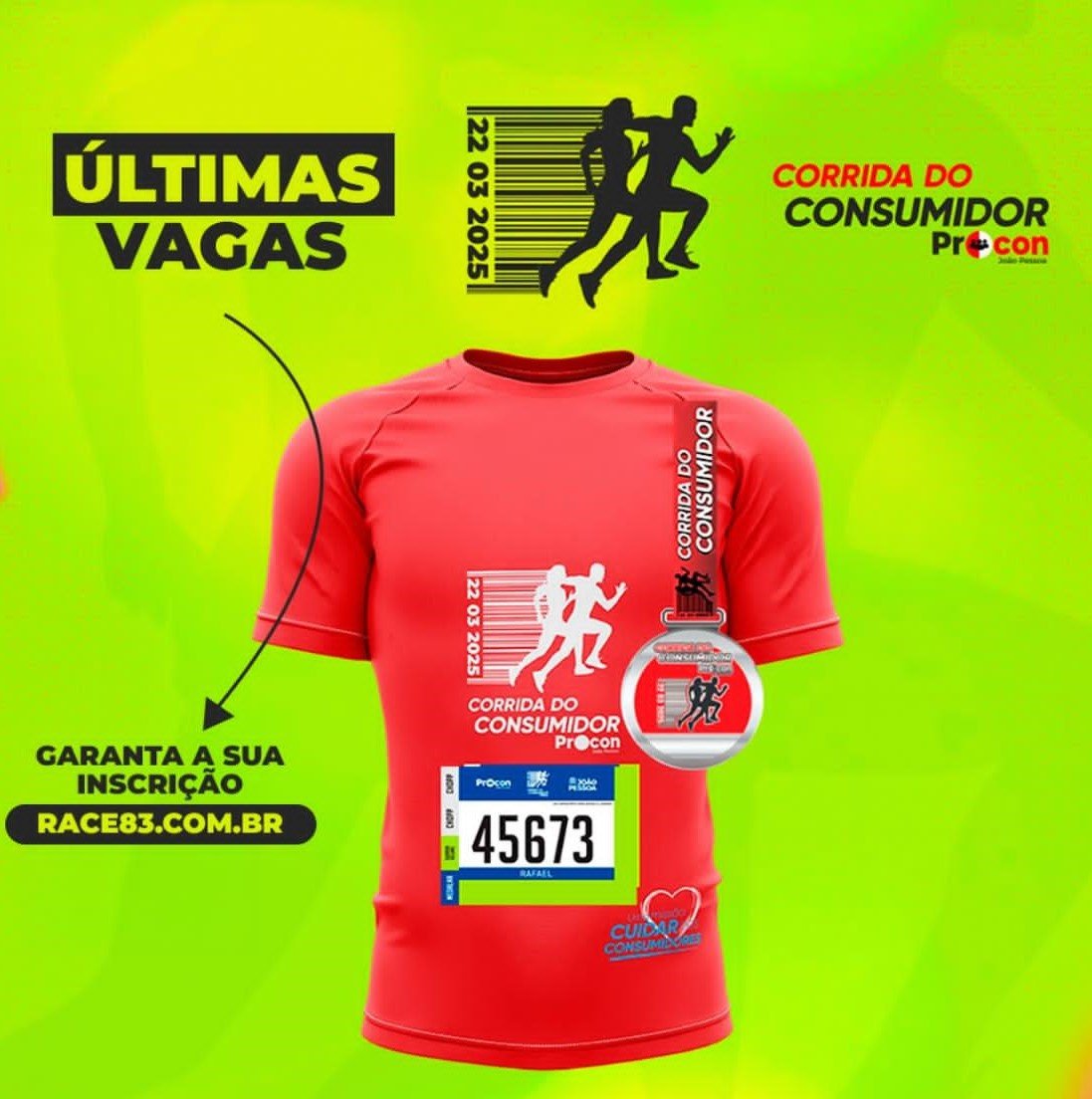 Inscrições para a Corrida Noturna do Consumidor encerram nesta sexta-feira; evento ocorre no dia 22
