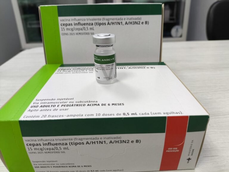 Crianças de seis meses a menores de seis anos devem tomar a vacina que protege contra a Influenza