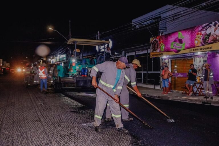 Prefeitura inicia recapeamento asfáltico na Rua Comerciante Alfredo Ferreira da Rocha