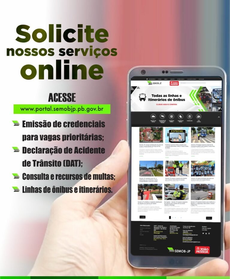 Semob mantém serviços online para demandas administrativas durante ponto facultativo e feriado