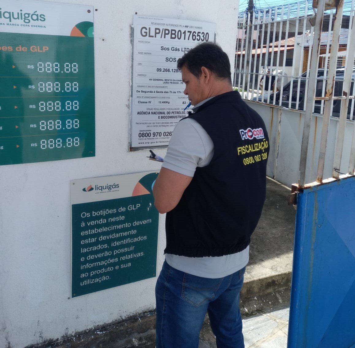 Procon-JP notifica sete revendedores de gás de cozinha para entrega de notas fiscais