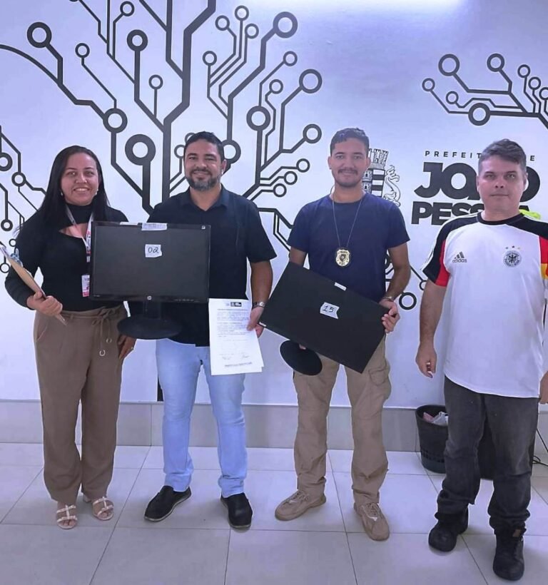 Secitec recebe da Polícia Civil doação de resíduos eletrônicos para o projeto Recicla JP