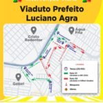 Segunda etapa da obra do Viaduto Luciano Agra altera trânsito na região a partir da próxima terça-feira