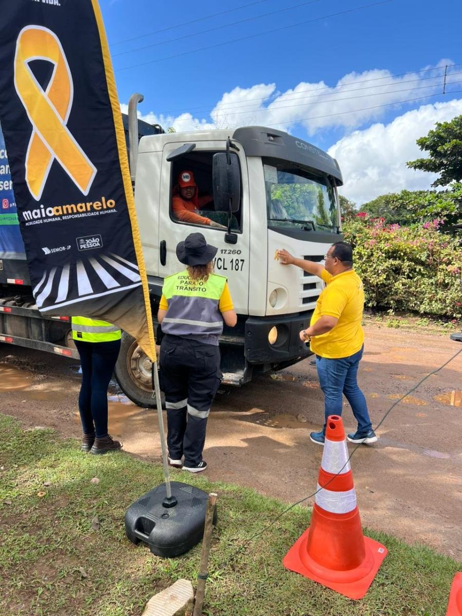 Semob-JP intensifica ações do Maio Amarelo com 15 atividades programadas até domingo