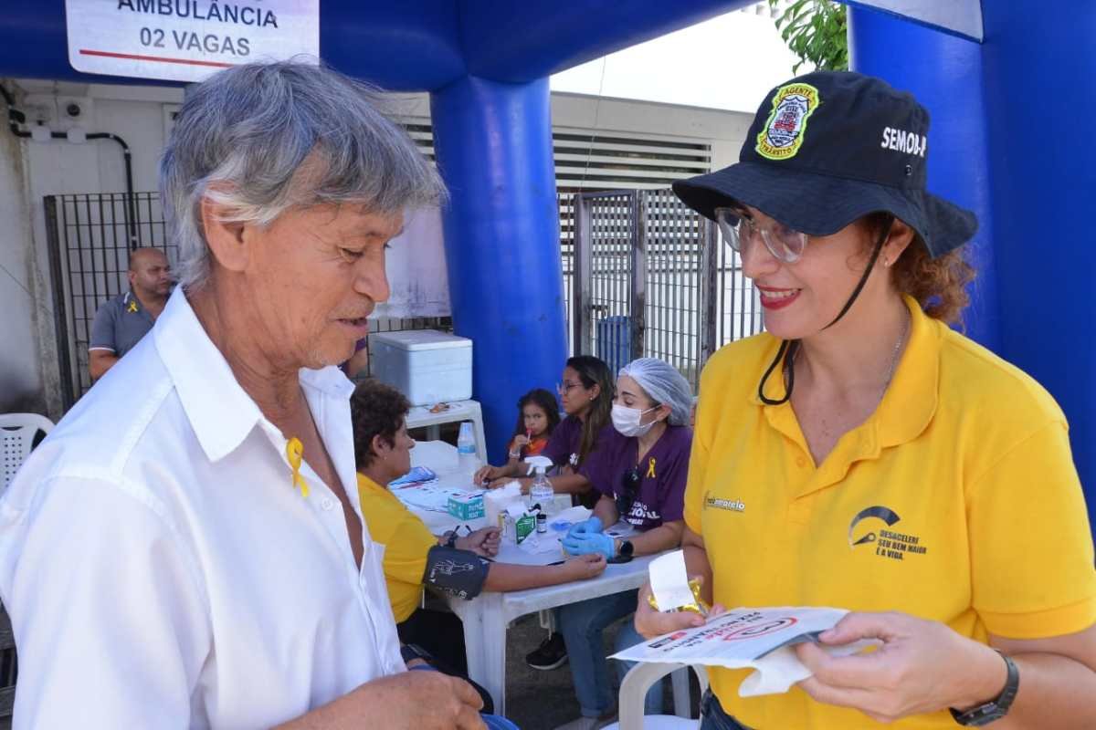 Semob-JP realiza ação da campanha Maio Amarelo no Complexo Hospitalar de Mangabeira