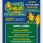 Festival do Milho da Cecaf começa nesta quinta-feira com muita música e espaço para gastronomia