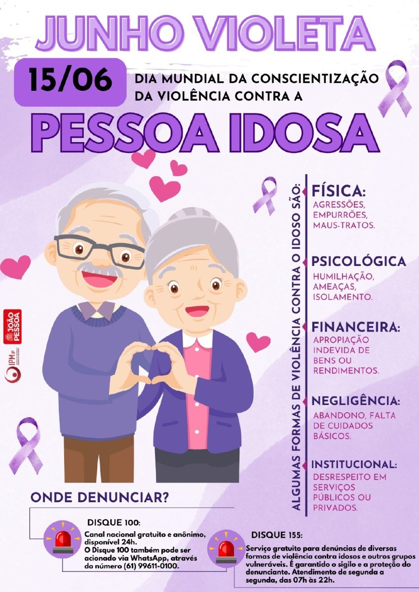 IPM-JP realiza atividade em alusão ao Dia Mundial de Conscientização da Violência contra a Pessoa Idosa