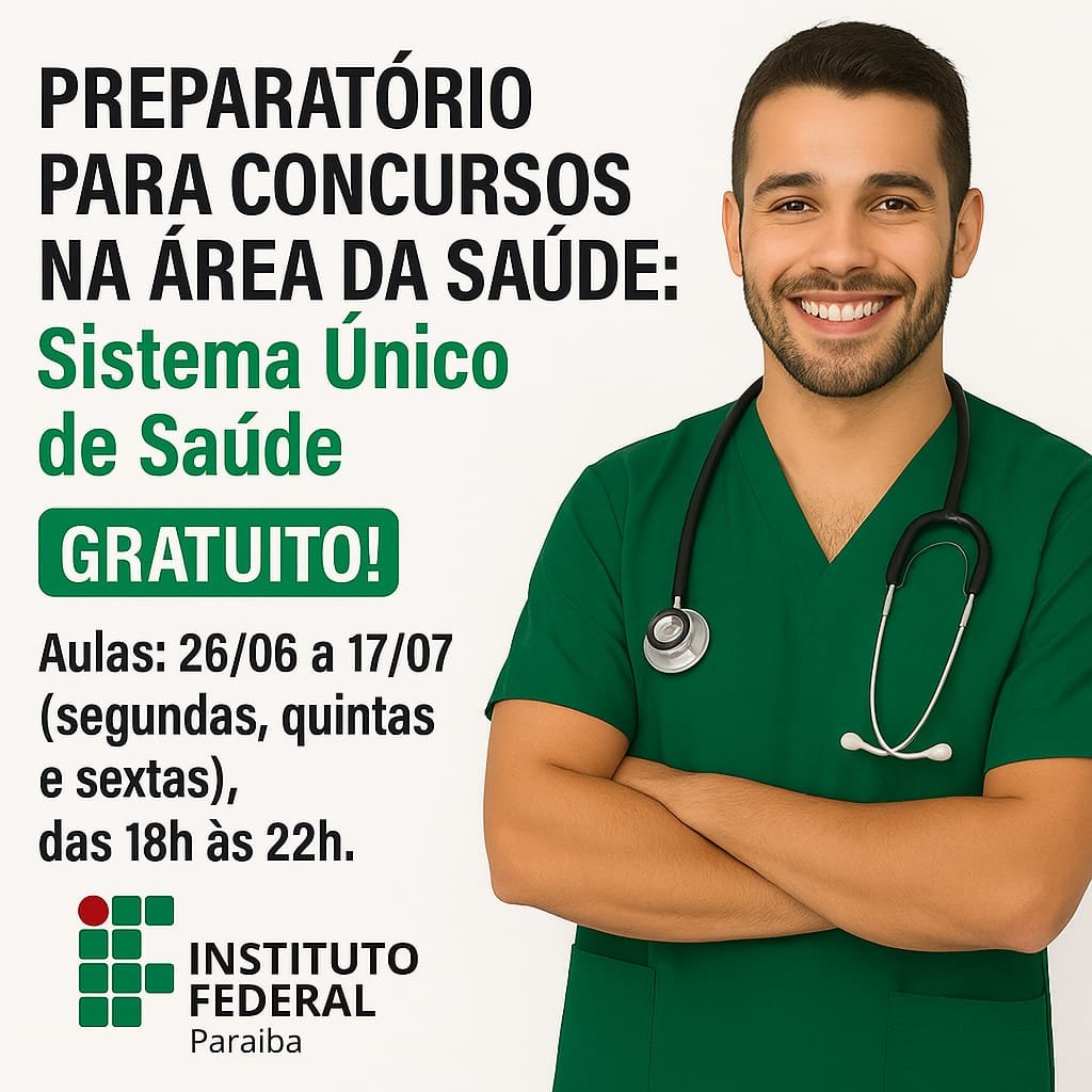 Prefeitura inscreve para nova turma do curso preparatório para concursos na área da Saúde