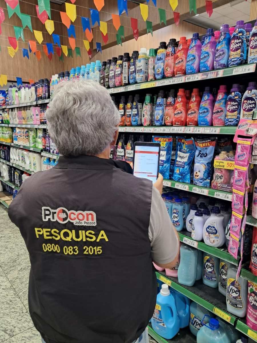 Sabão líquido registra diferença de R$ 17,00 em pesquisa de preço do Procon-JP