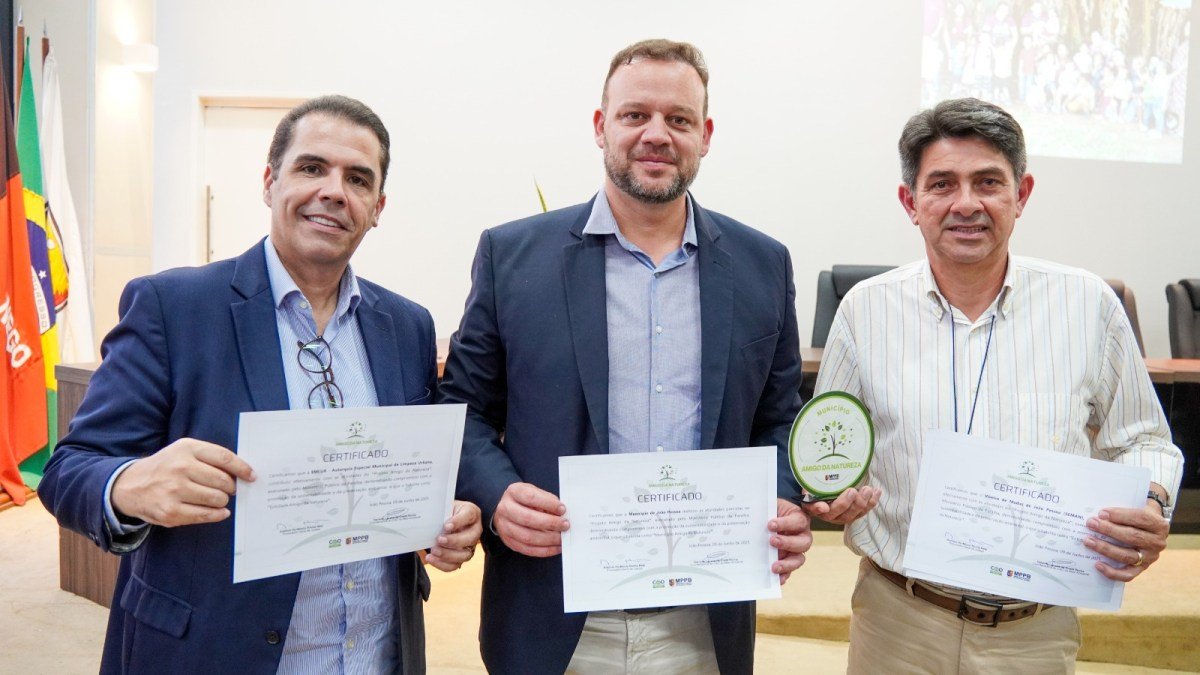 Semam e Emlur recebem certificado do projeto ‘Amigo da Natureza’ do Ministério Público da Paraíba