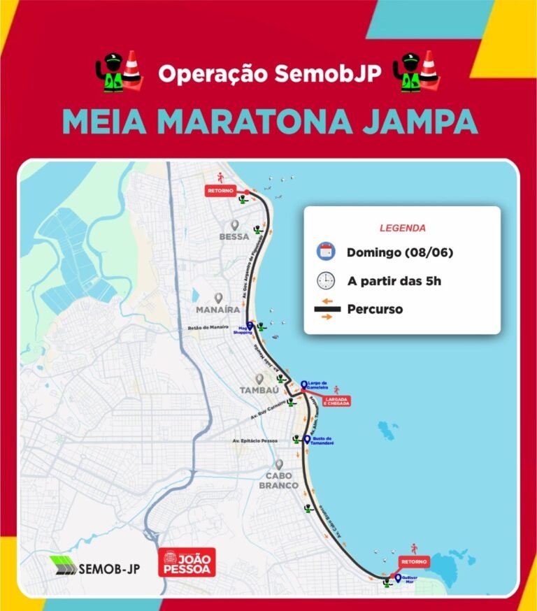 Semob-JP define esquema de trânsito para apoiar evento esportivo neste domingo