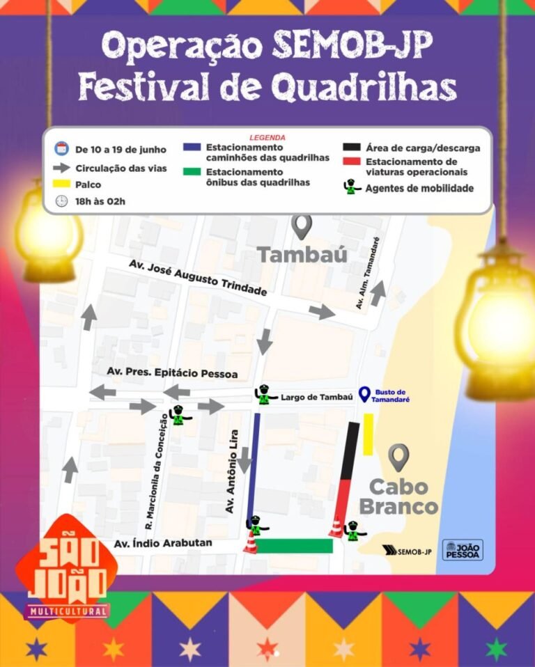 Semob define operação especial para os festivais de quadrilhas a partir desta terça-feira