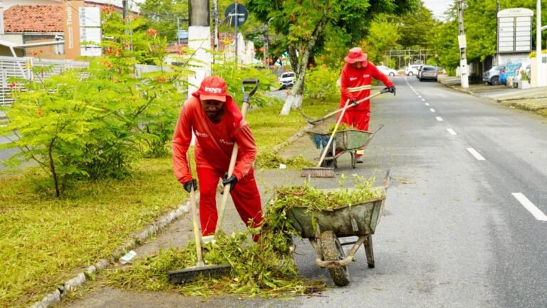 Emlur executa serviços de roço e capinação de ruas e avenidas em nove bairros
