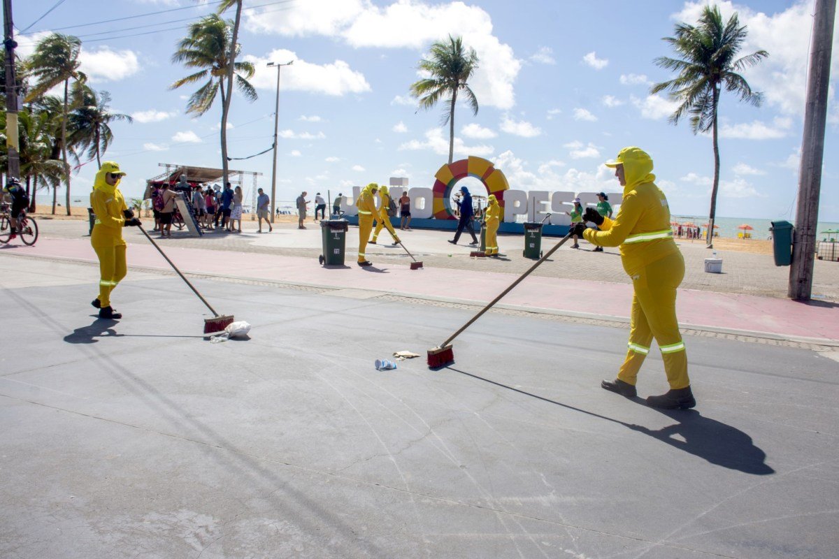 Emlur monta operação de limpeza para festejos dos 440 anos de João Pessoa
