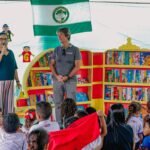Escola Cônego Mathias Freire lança biblioteca móvel em formato de abóbora para incentivar a leitura