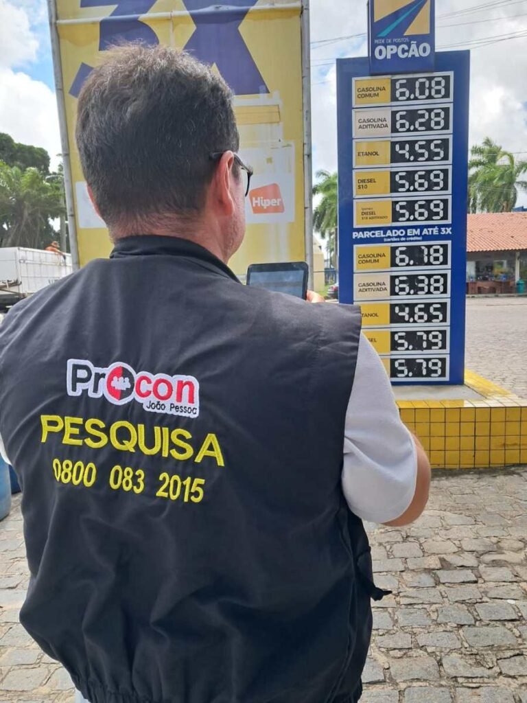 Pesquisa de combustíveis do Procon-JP constata que o preço da gasolina vem se mantendo em 112 postos