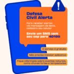 População já pode se cadastrar para receber alertas da Defesa Civil no celular