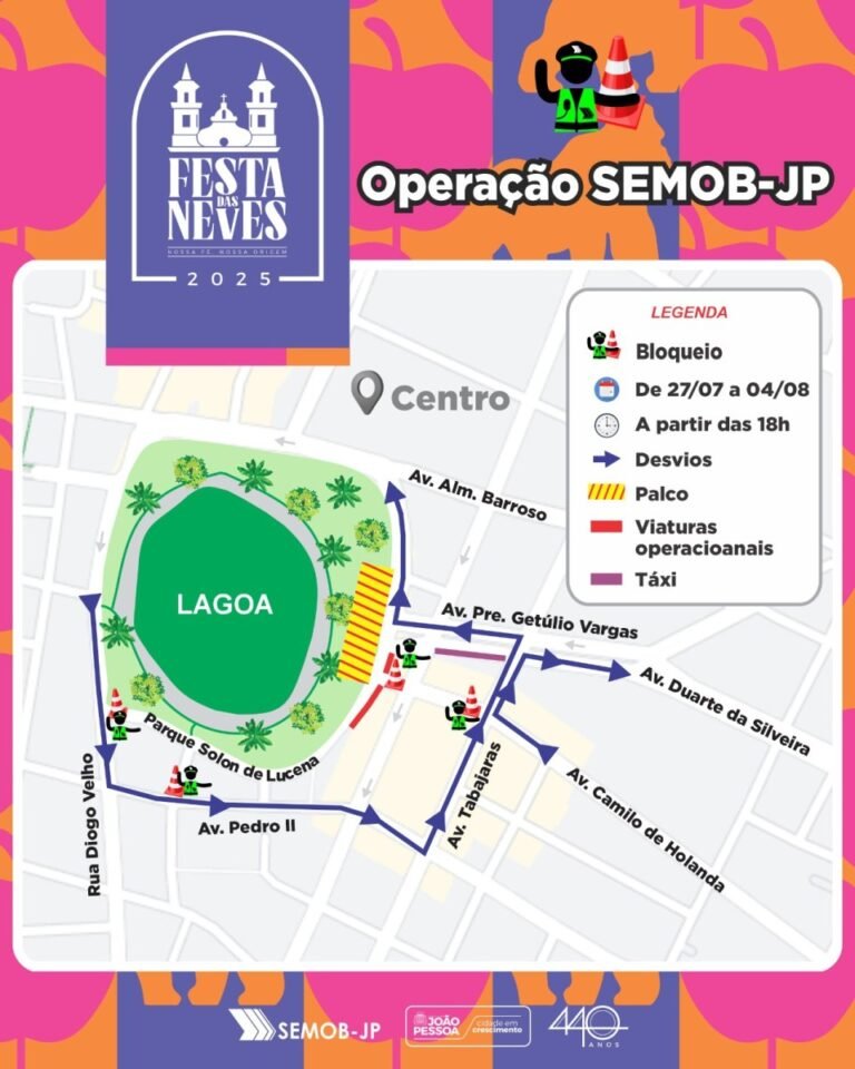 Semob-JP prepara operação especial de trânsito e transporte para a Festa das Neves