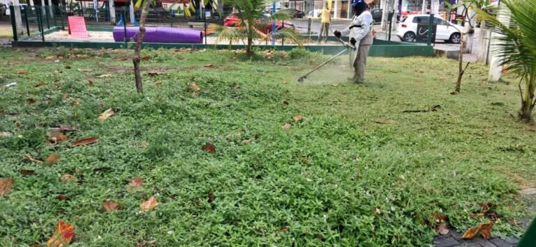 Sesuz atende pedido da população e executa serviços em praças de Mangabeira e Altiplano