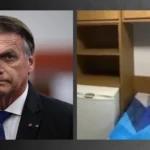 prisão de bolsonaro: sala com tv, banheiro e ar condicionado na superintendência da pf