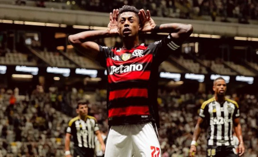 flamengo busca empate em bh, empata 1 a 1 com o galo e fica a 5 pontos