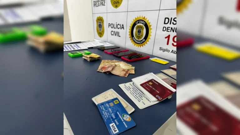pocinhos: polícia civil apreende cartões, dinheiro e máquina em investigação contra fraudes