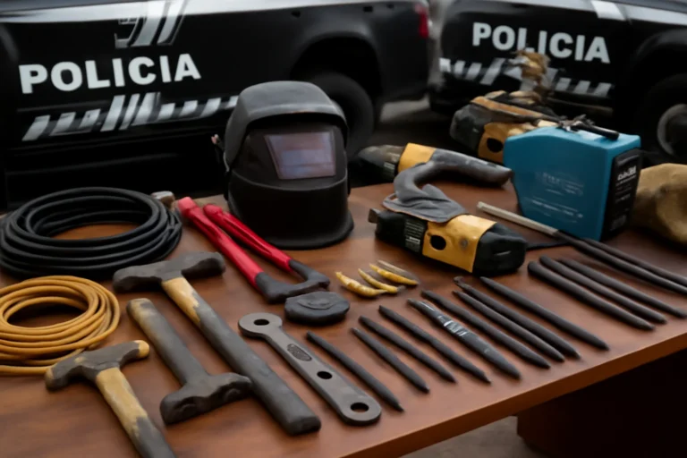 polícia apreende materiais usados em arrombamentos de cofres, 11 casos em 3 estados