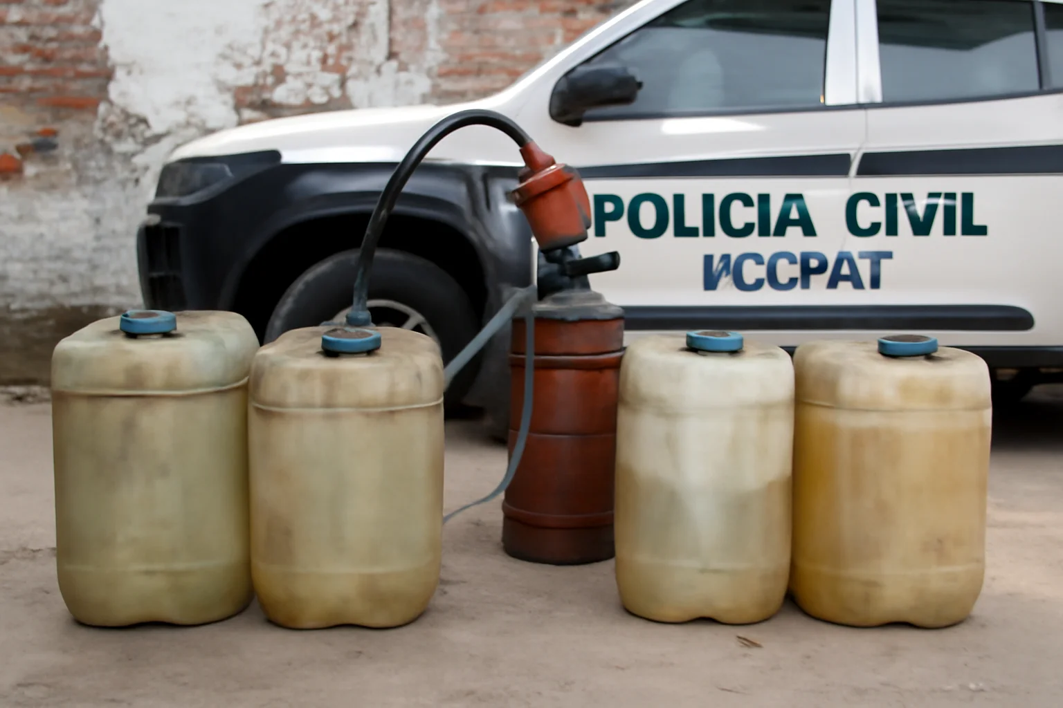 dccpat fecha depósito clandestino de combustível em joão pessoa, 480 litros apreendidos