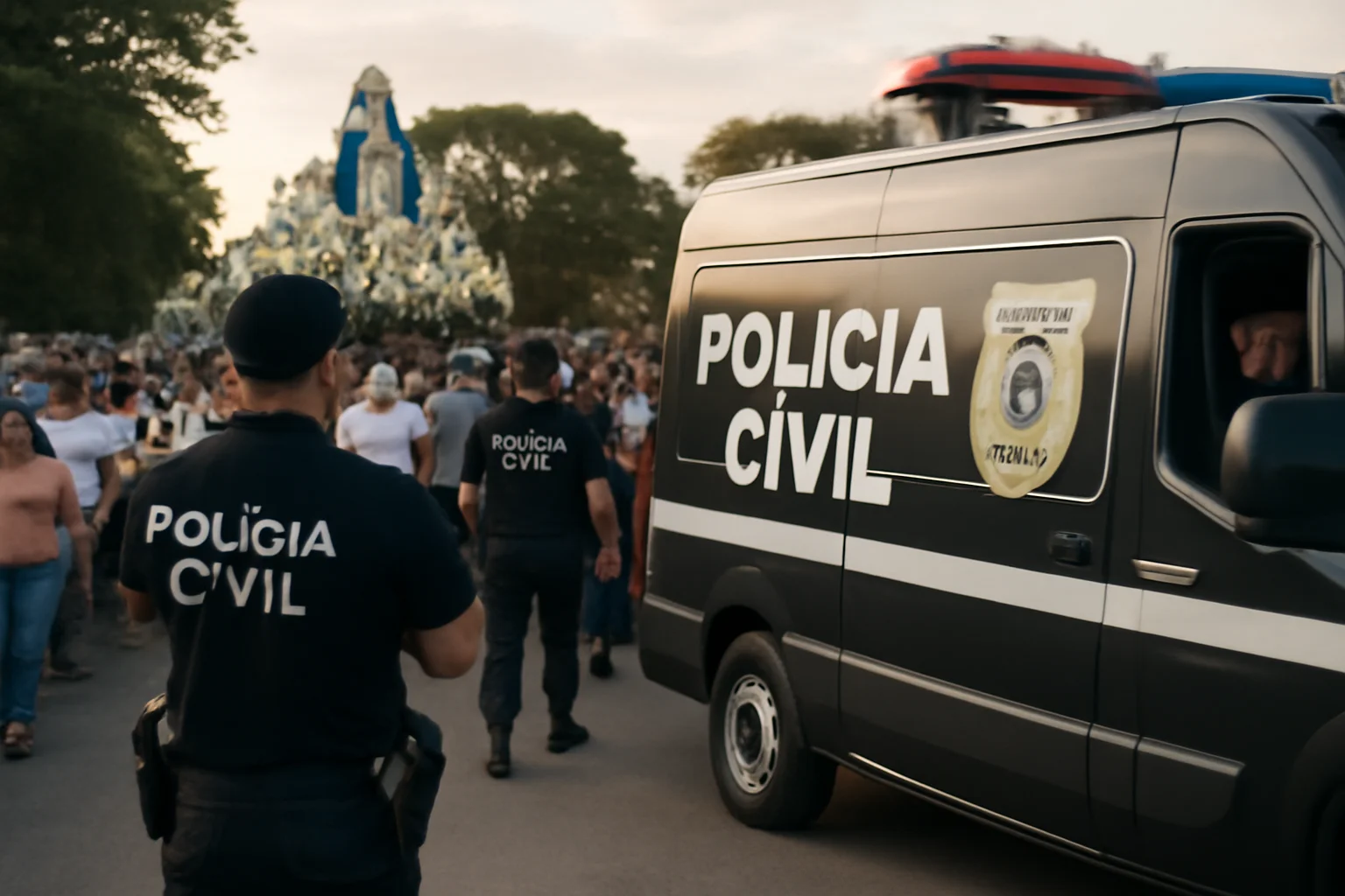 romaria da penha 2025: polícia civil mobiliza 100 policiais e delegacias móveis