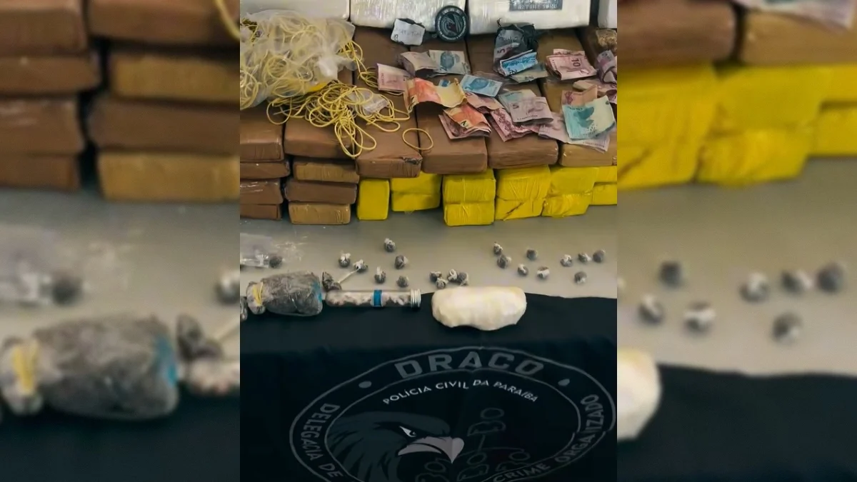 operação da polícia civil em patos: grande apreensão de drogas e prisões em andamento