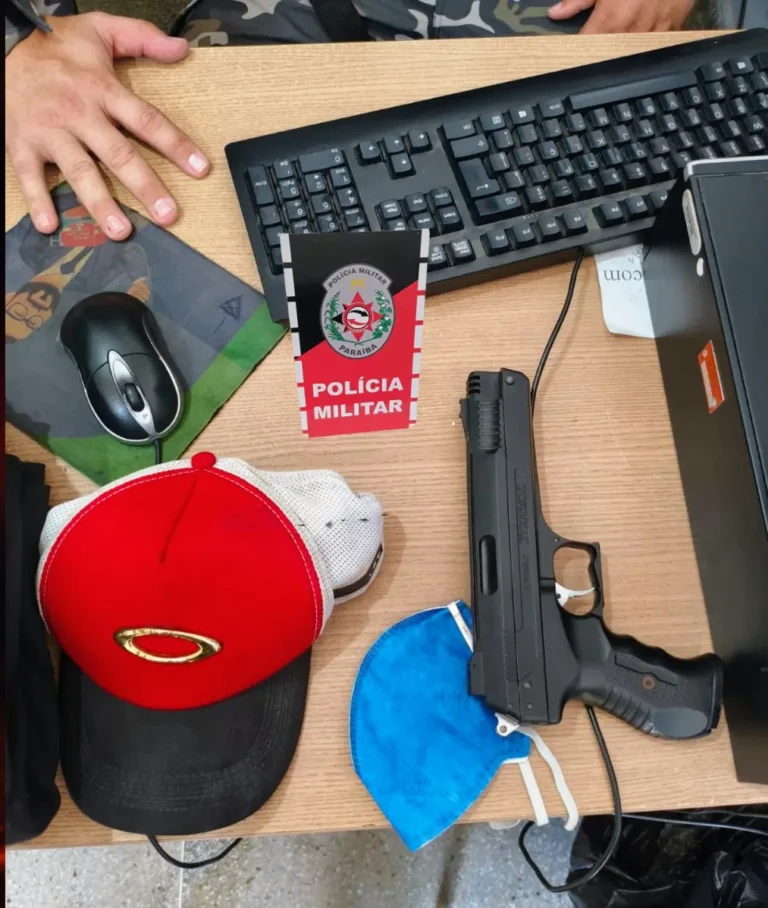 campina grande: pol&iacute;cia militar prende suspeito de roubo a loja com mercadoria e simulacro de arma