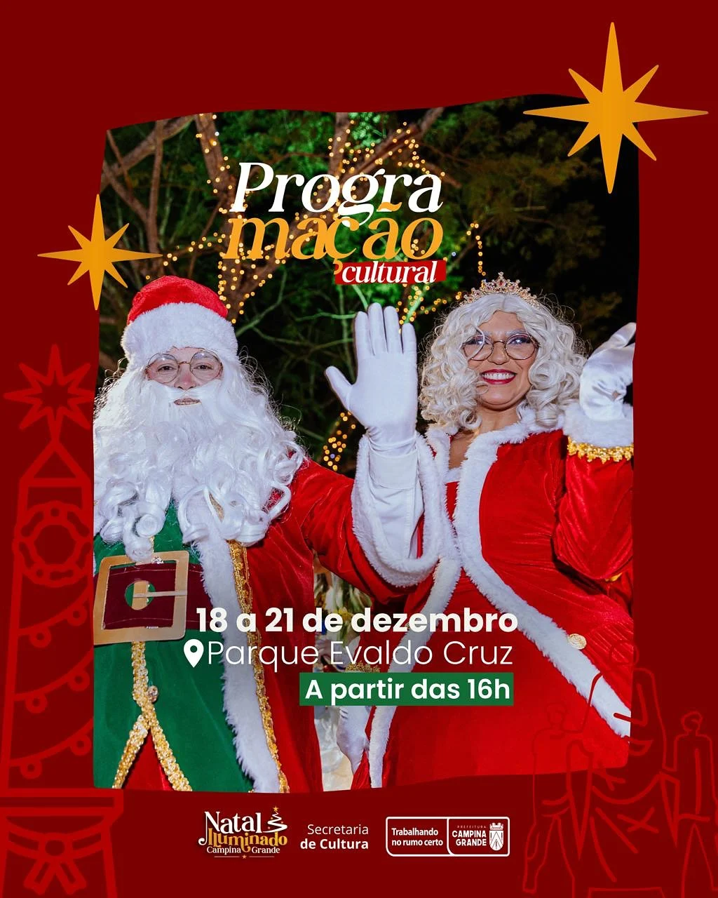 natal iluminado em campina grande: espetáculos e magia tomam conta da cidade até domingo