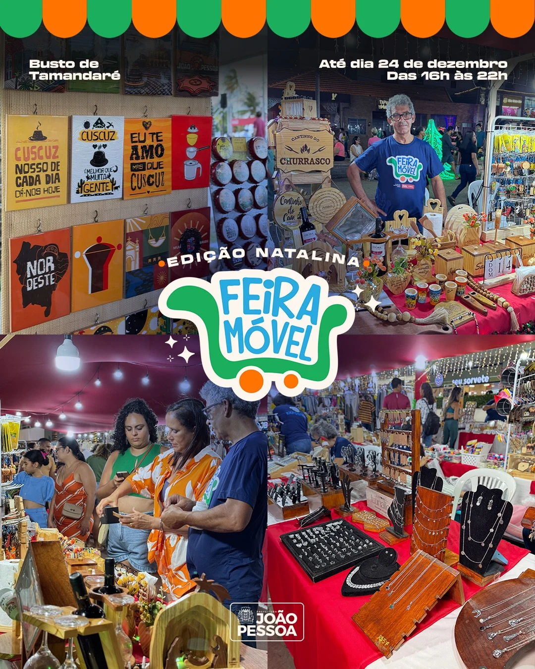 feira móvel de natal em joão pessoa: um show de criatividade e oportunidades imperdível até 24 de dezembro