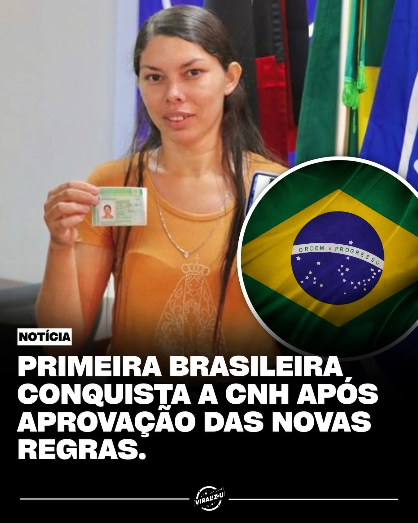 cnh digital: primeira brasileira recebe carteira totalmente digital pelo app