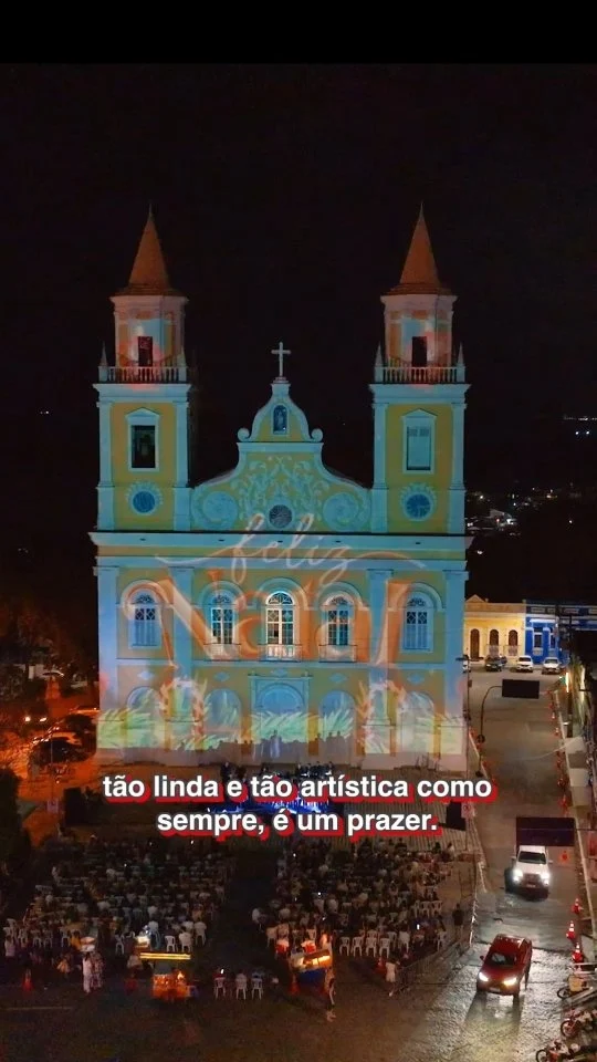 natal no centro histórico de joão pessoa: Última chance de vivenciar 'iluminando o patrimônio' na catedral basílica nesta quinta (25)