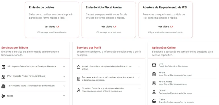 sistema tributário de joão pessoa: fora do ar para atualização em 2026