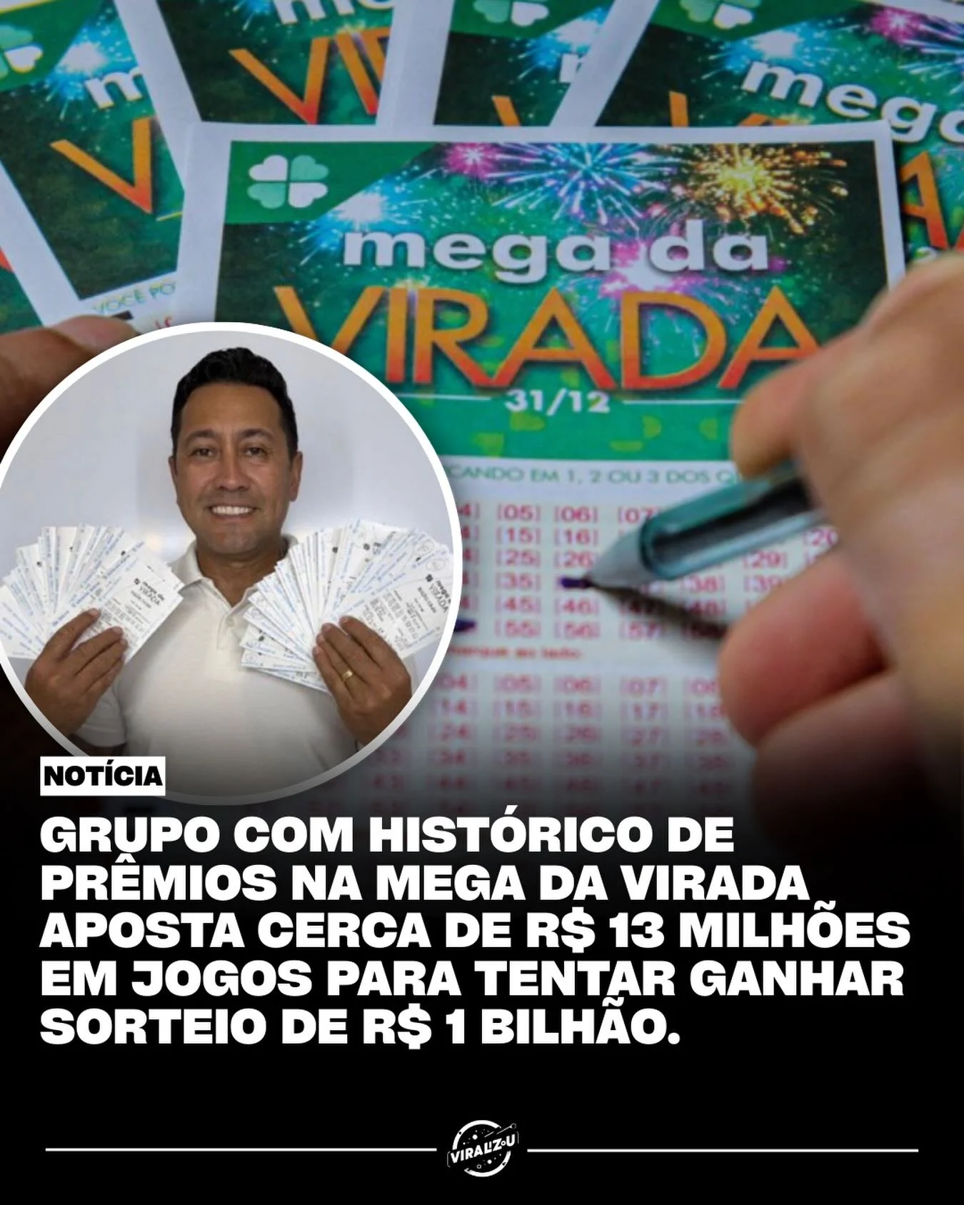 grupo aposta r$ 13 milhões na mega da virada em bolão organizado por sargento glaciel