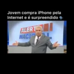 homem compra iphone barato e recebe mesa em formato de iphone gigante