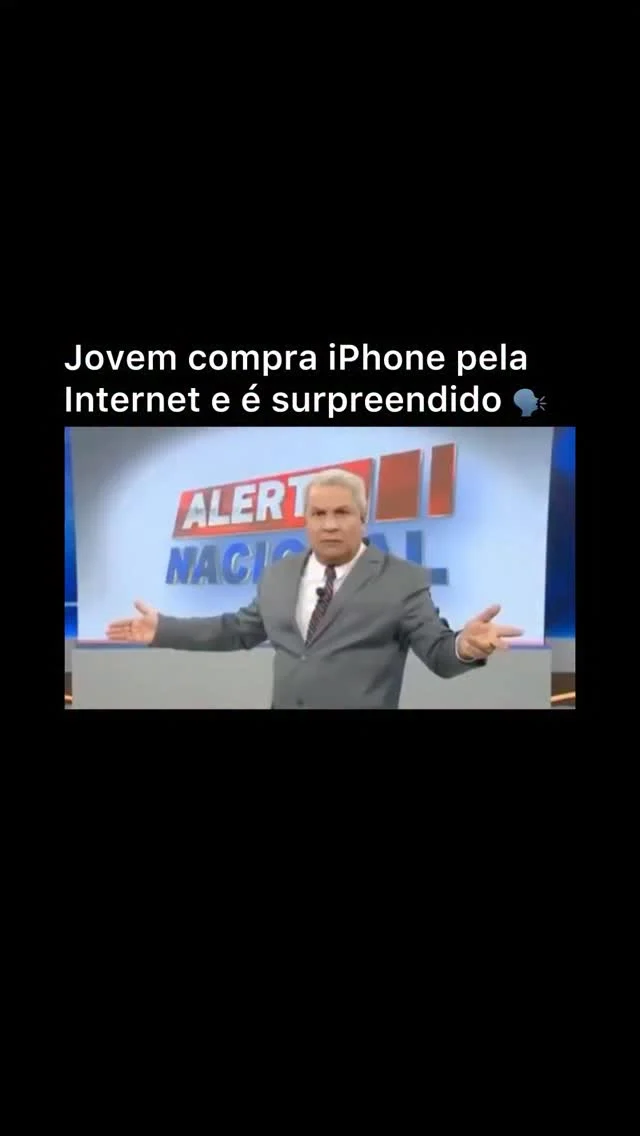 homem compra iphone barato e recebe mesa em formato de iphone gigante