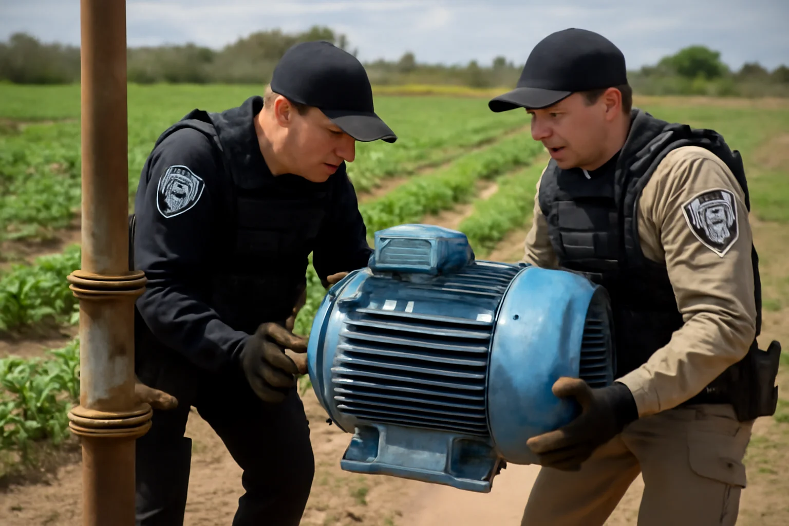 polícias da pb e pe unem forças e recuperam motor roubado de distrito de irrigação