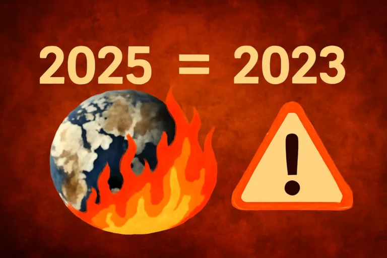 2025 empata com 2023 como segundo ano mais quente, aquecimento global em alerta