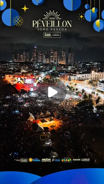 réveillon 2026 em cabo branco e tambaú: mais de 500 mil pessoas celebram a virada com música e esperança