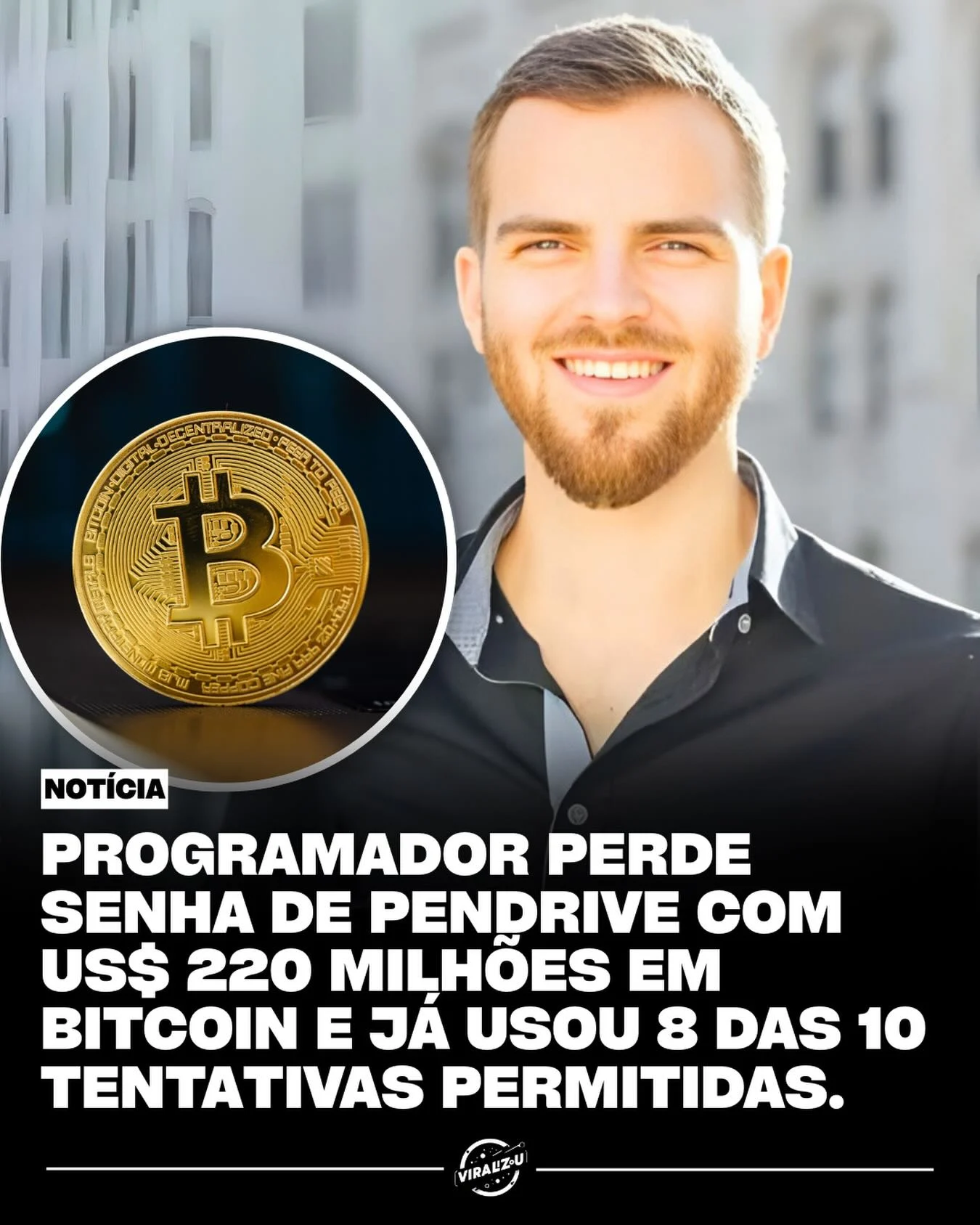 programador perde acesso a 7.002 bitcoins, us$ 220 milhões presos em ironkey