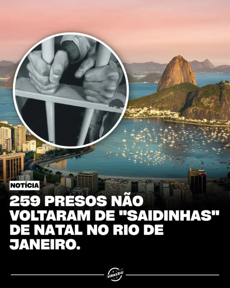 259 foragidos após saída temporária de natal, 14% não retornaram no rj